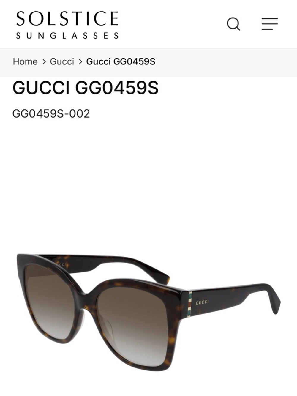 Authentic Gucci Sunglasses GG0459S Tortoiseshell + Brown Lenses - Picture 4 of 10